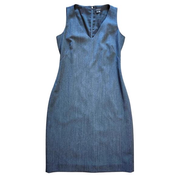 Theory sheath dress gray wool blend size 10 - Picture 2 of 11